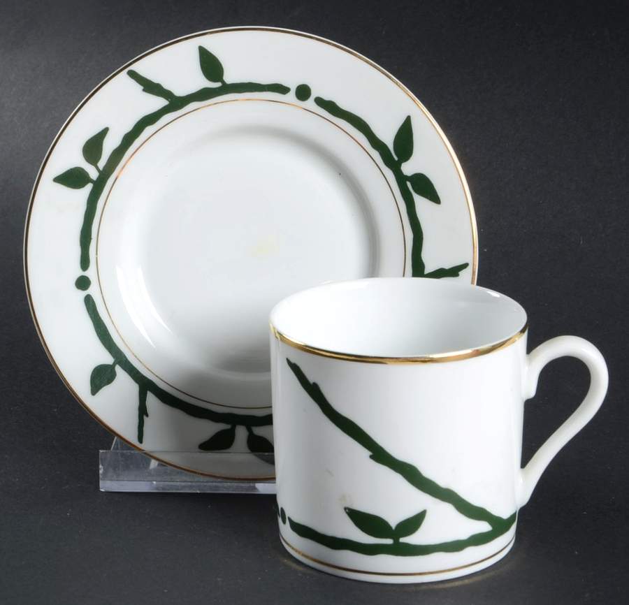 Diego Mon Ami Flat Demitasse Cup & Saucer Set by Sasaki-1