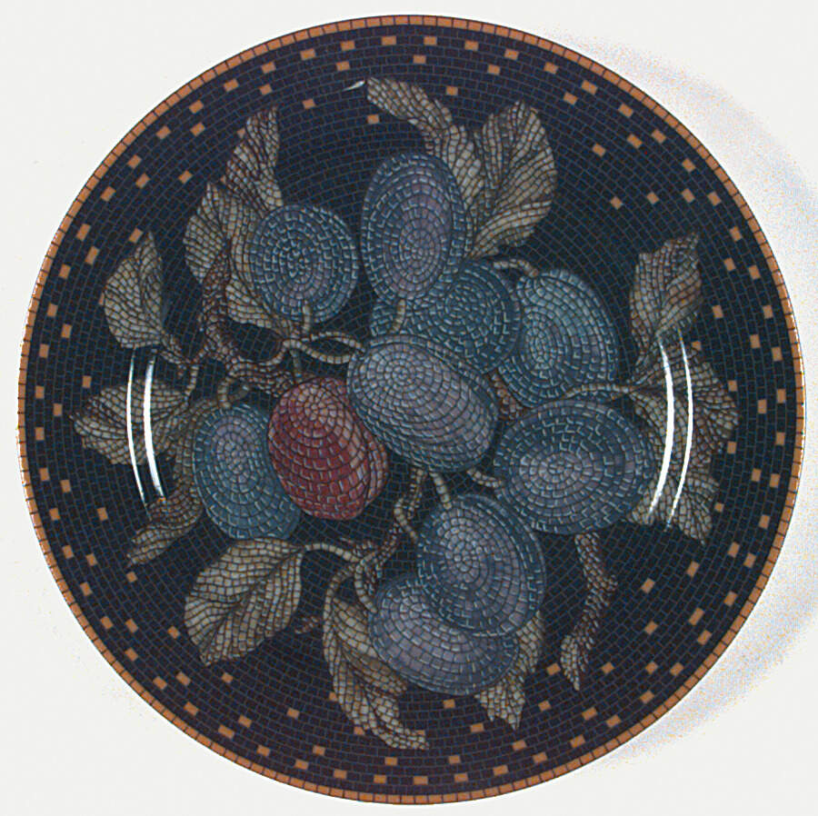 Fruit Mosaic Luncheon Plate by Sasaki-1