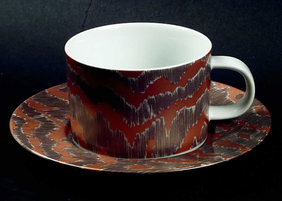 Generation 2 Flat Cup & Saucer Set by Sasaki-1
