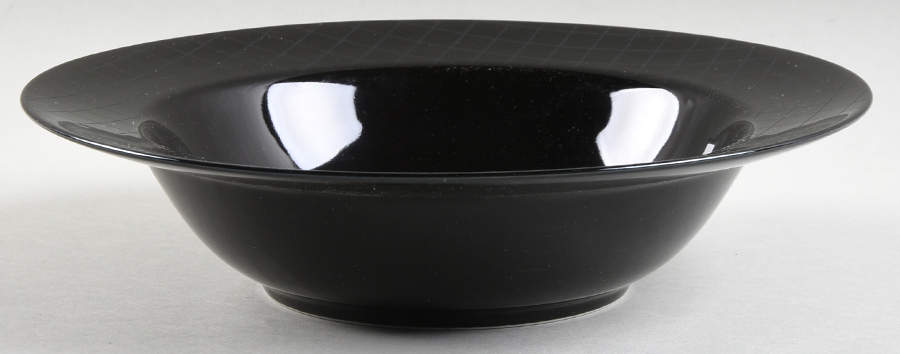 Gridlock Black 10" Round Vegetable Bowl by Sasaki-1