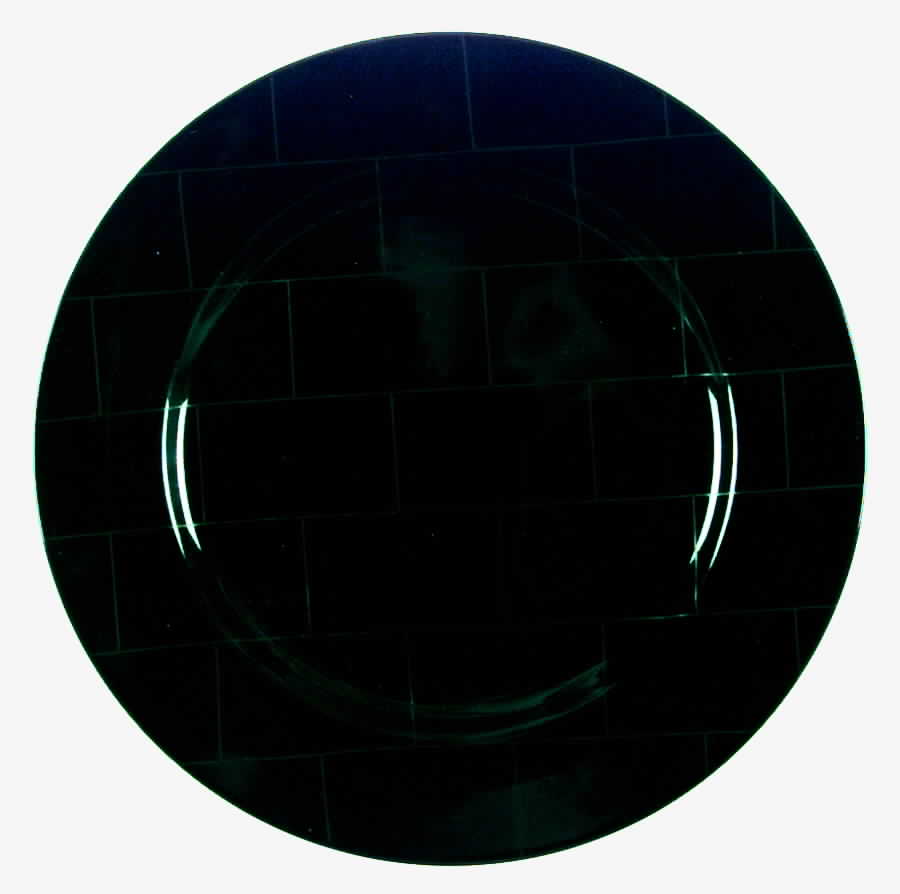 Gridlock Black Dinner Plate by Sasaki-1