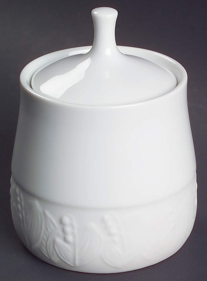 Lily of The Valley Sugar Bowl & Lid by Sasaki-1