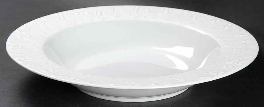 Lily of The Valley Large Rim Soup Bowl by Sasaki-1