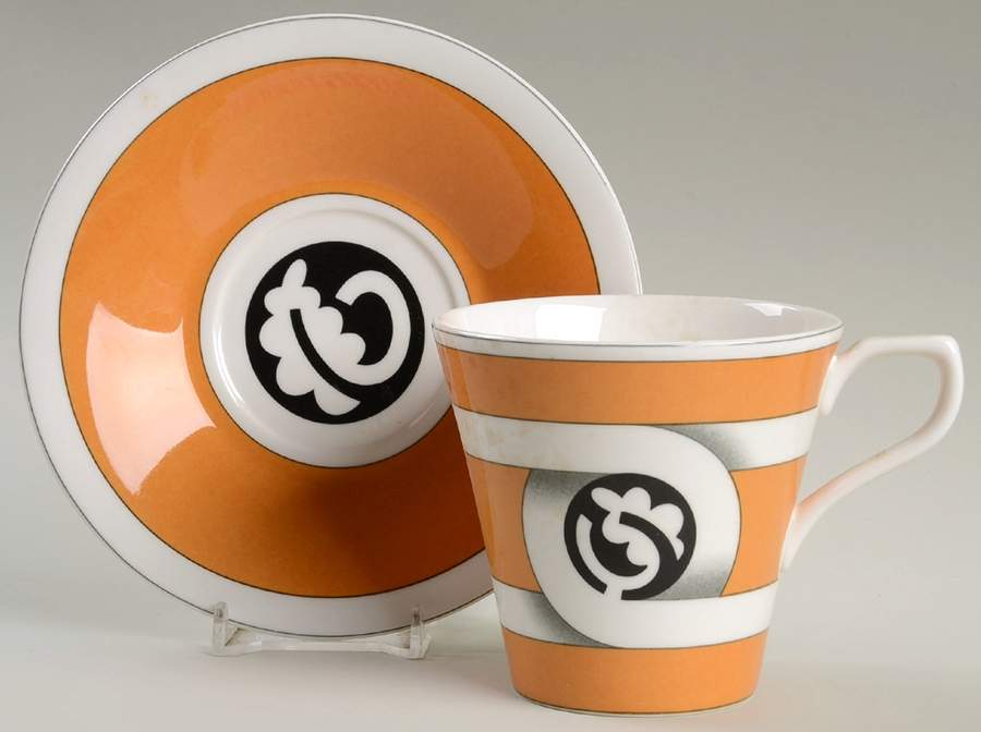 Malmaison Flat Cup & Saucer Set by Sasaki-1