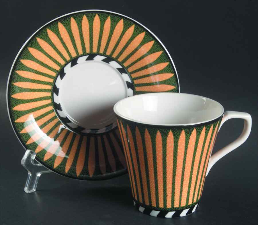 Mazarin Flat Cup & Saucer Set by Sasaki-1