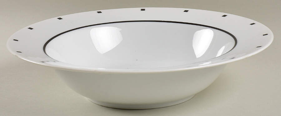 Metropolis Black 10" Round Vegetable Bowl by Sasaki-1