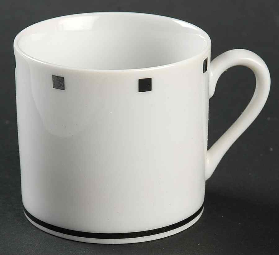 Metropolis Black Flat Demitasse Cup by Sasaki-1