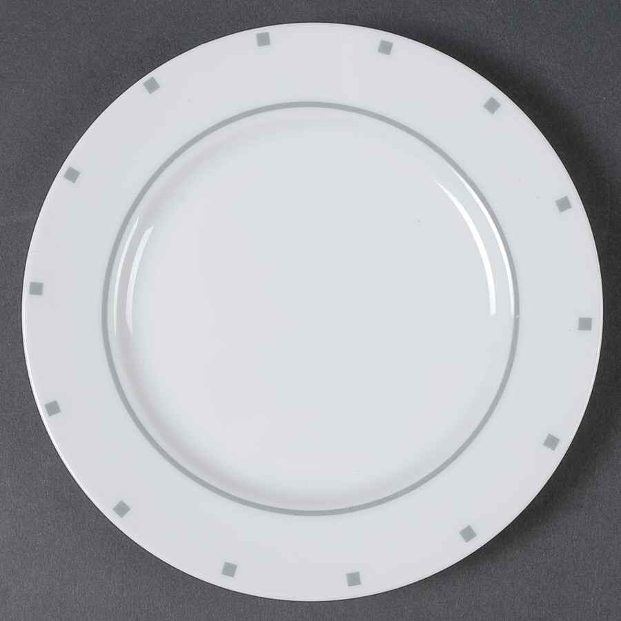 Metropolis Grey Salad Plate by Sasaki-1
