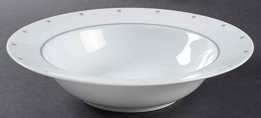 Metropolis Grey 10" Round Vegetable Bowl by Sasaki-1