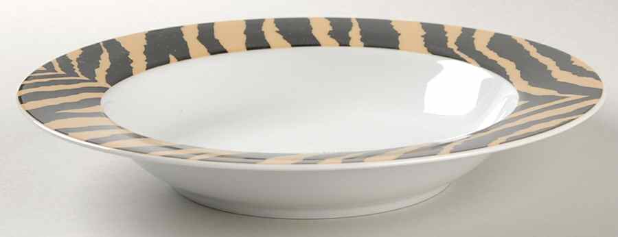 Morocco Beige Large Rim Soup Bowl by Sasaki-1