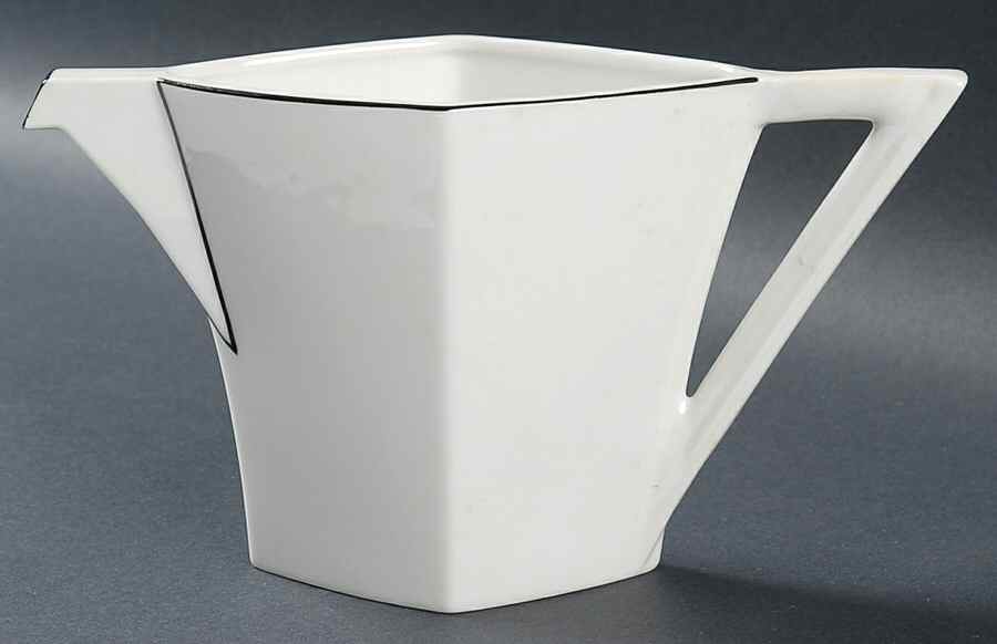 Normandie Noir (Black Trim) Creamer by Sasaki-1