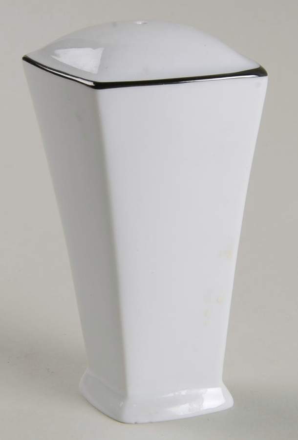 Normandie Noir (Black Trim) Salt Shaker by Sasaki-1