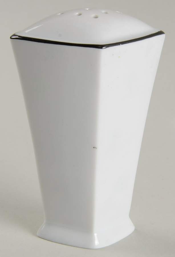 Normandie Noir (Black Trim) Pepper Shaker by Sasaki-1