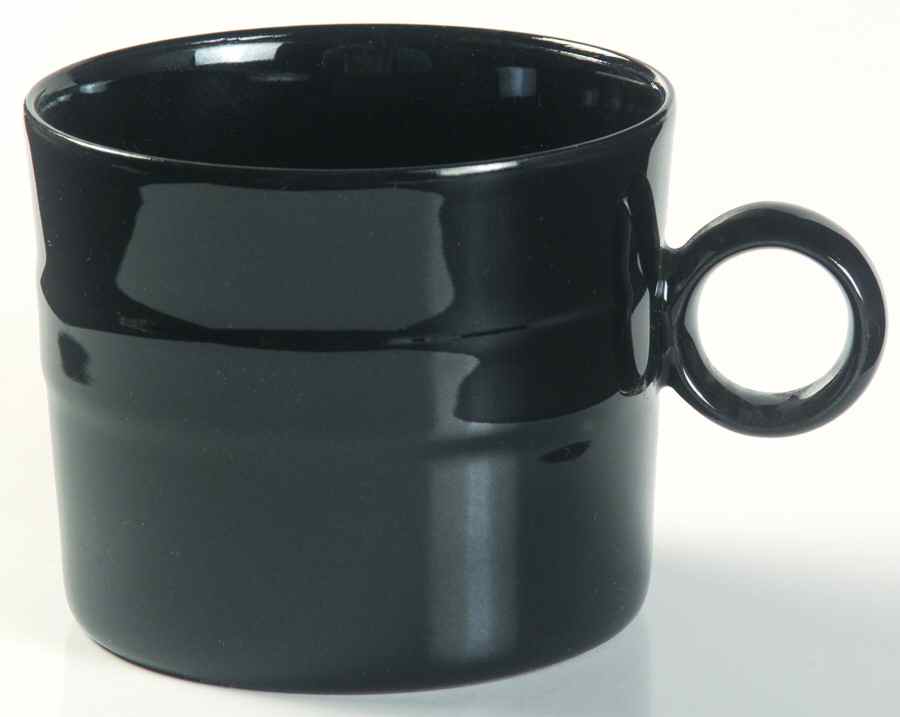 Orbit Black Flat Cup by Sasaki-1