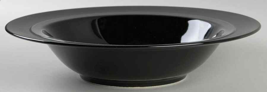 Orbit Black 10" Round Vegetable Bowl by Sasaki-1