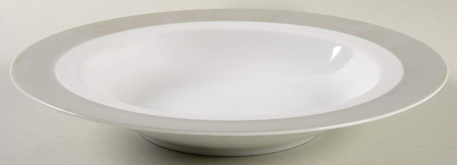 Orbit Pewter Large Rim Soup Bowl by Sasaki-1