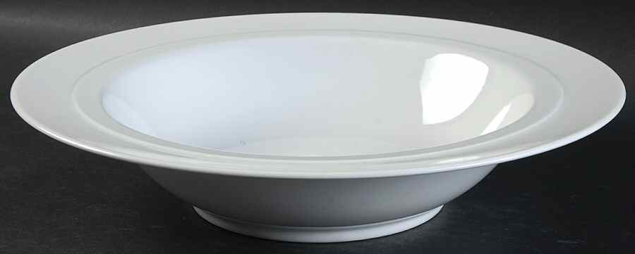 Orbit White 10" Round Vegetable Bowl by Sasaki-1