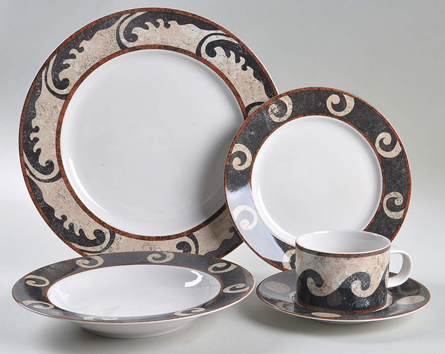 Pompeii 5 Piece Place Setting by Sasaki-1