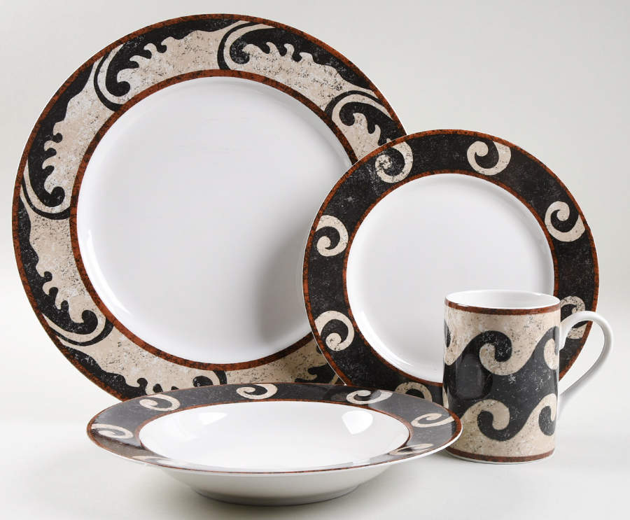 Pompeii 4 Piece Place Setting by Sasaki-1