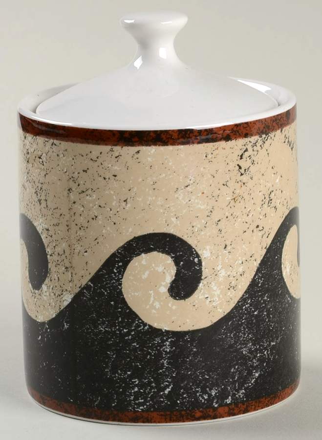 Pompeii Sugar Bowl & Lid by Sasaki-1