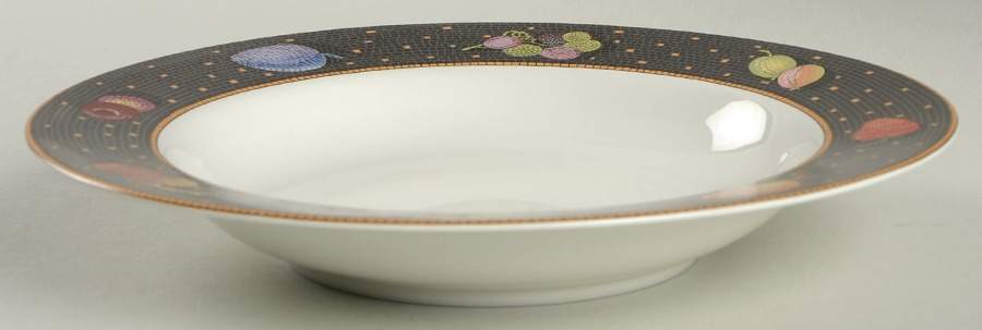 Ravenna Charcoal Rim Soup Bowl by Sasaki-1