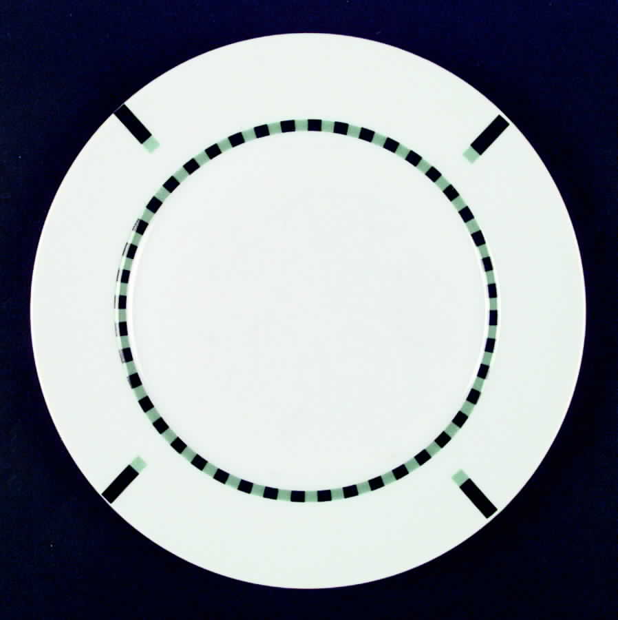 Register (Green & Black) Dinner Plate by Sasaki-1