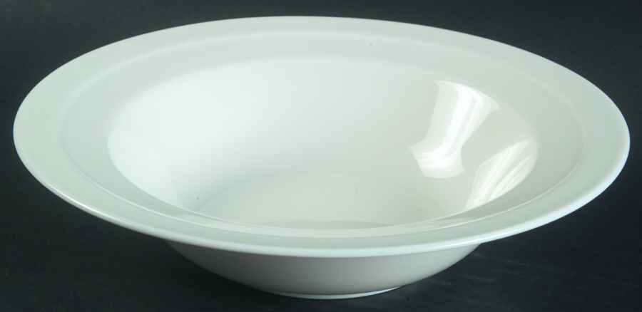 Saturn White Rim Soup Bowl by Sasaki-1
