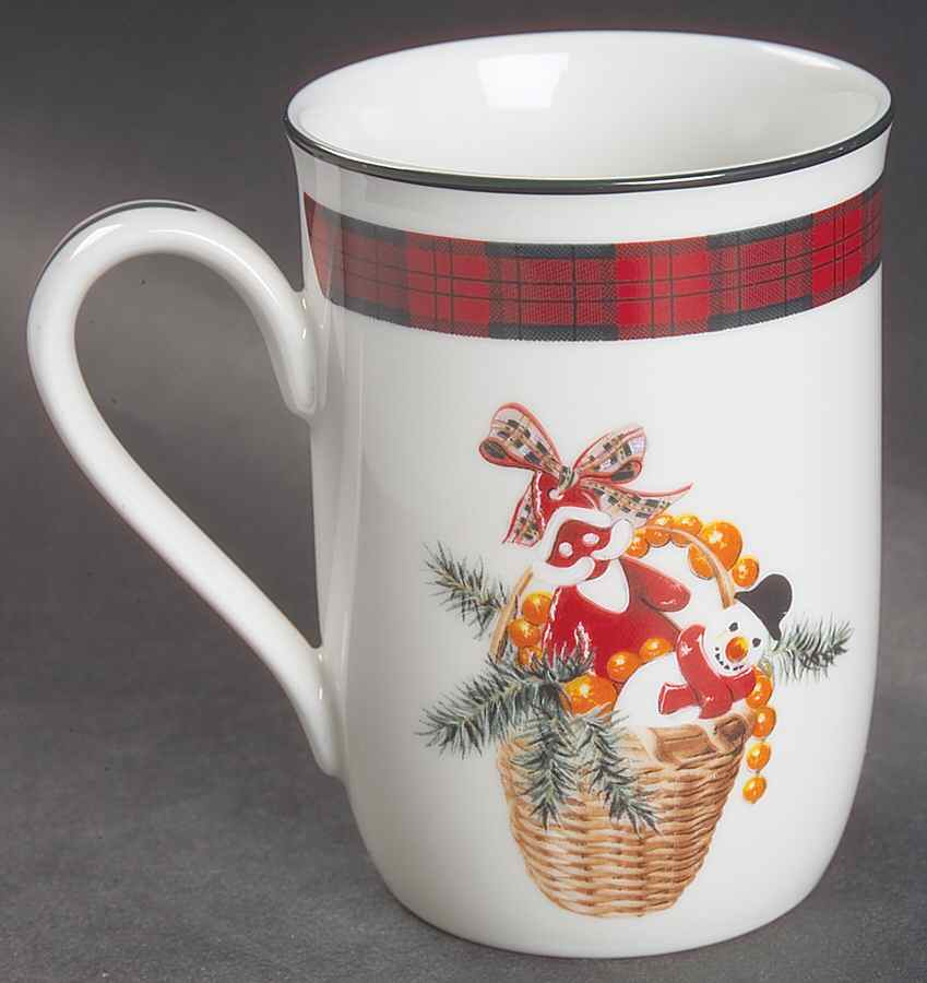 Tartan Plaid Red Classic Accent Mug by Sasaki-1