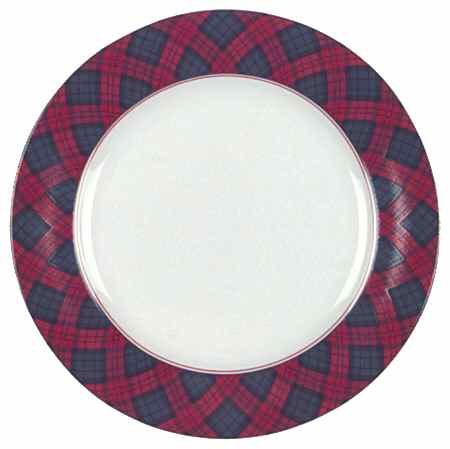 Tartan Plaid Red Bread & Butter Plate by Sasaki-1