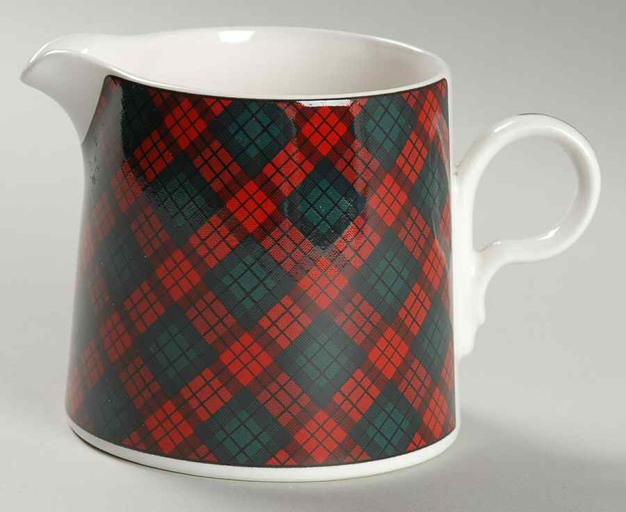 Tartan Plaid Red Creamer by Sasaki-1