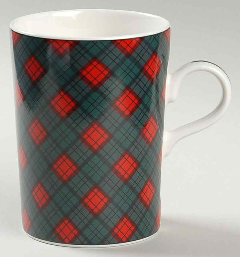 Tartan Plaid Green Mug by Sasaki-1