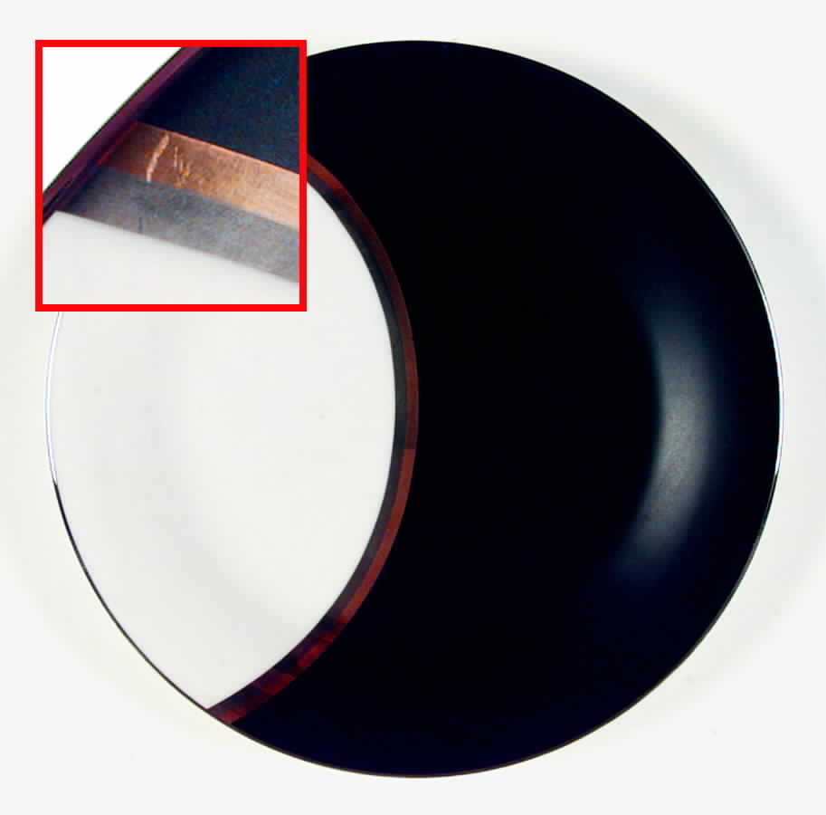 Tucano Black Dinner Plate by Sasaki-1