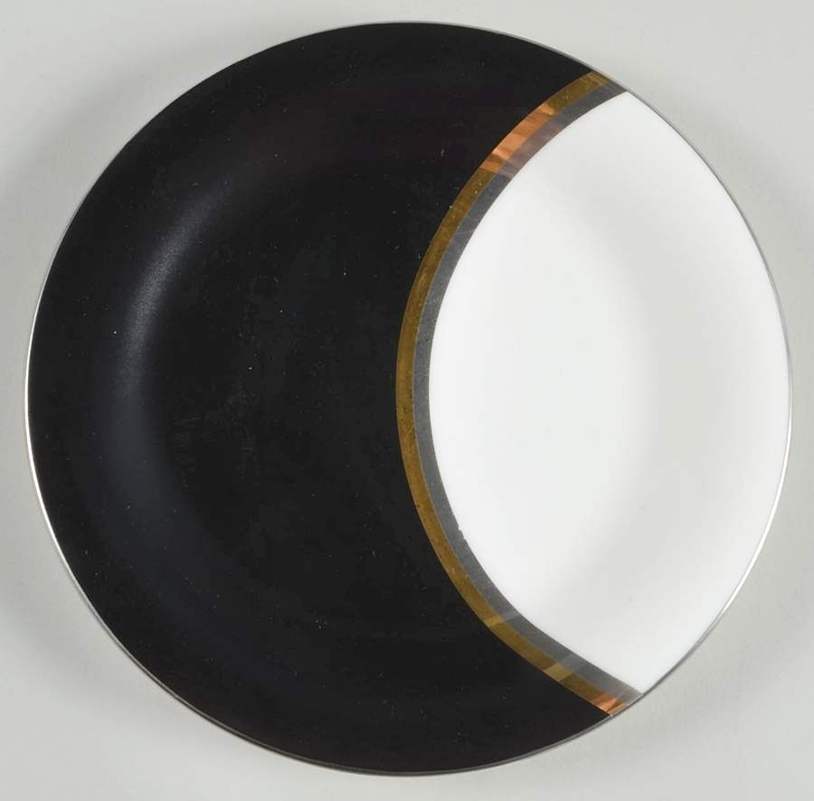 Tucano Black Bread & Butter Plate by Sasaki-1