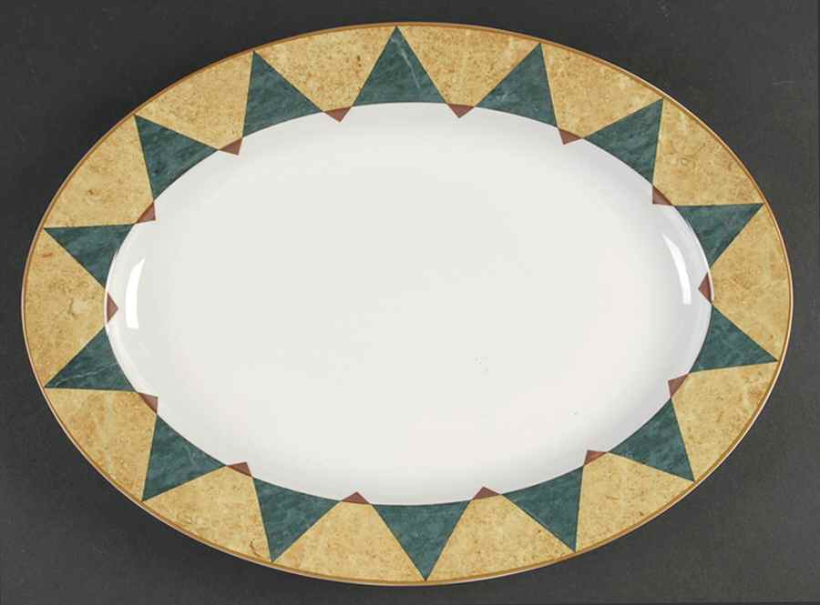 Tuscany 14" Oval Serving Platter by Sasaki-1
