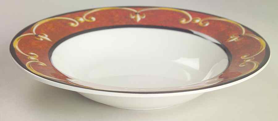 Villa De Fortuna Rim Soup Bowl by Sasaki-1