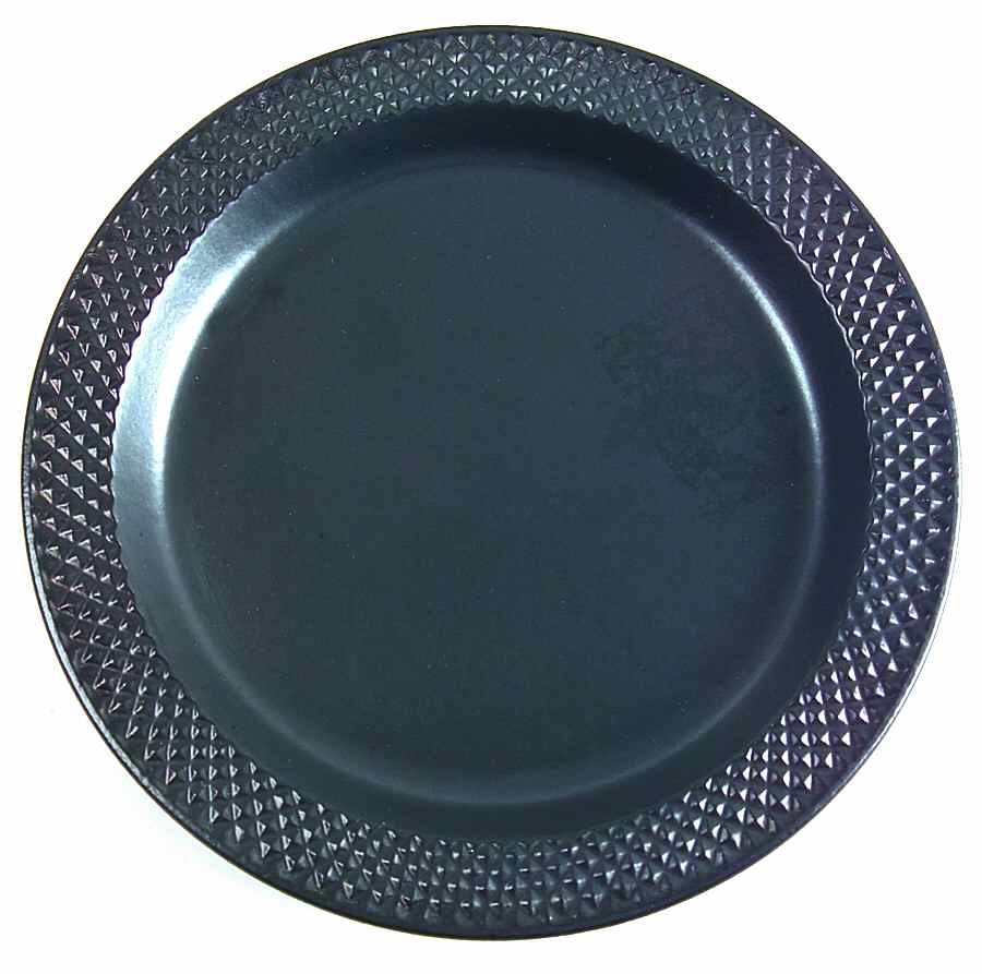 Waffle Black Salad Plate by Sasaki-1