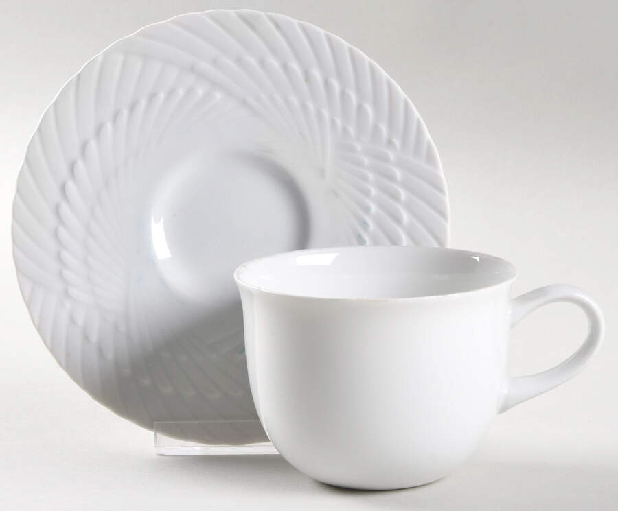 Wings Flat Cup & Saucer Set by Sasaki-1