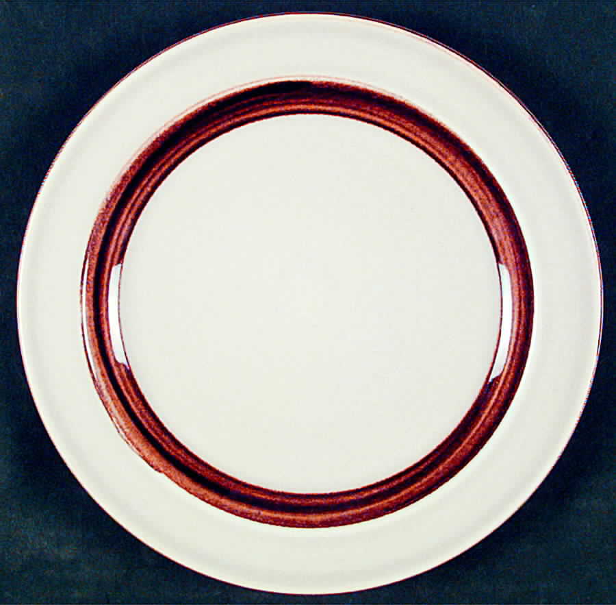 Finse Brown Dinner Plate by Stavangerflint-1