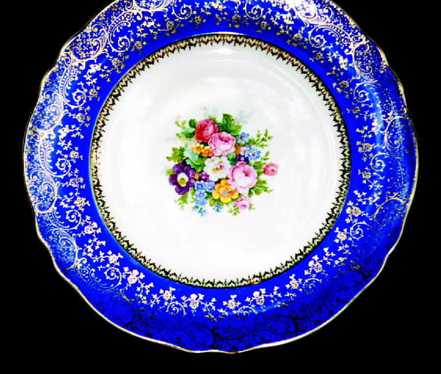 2015 Blue Dinner Plate by Steubenville-1