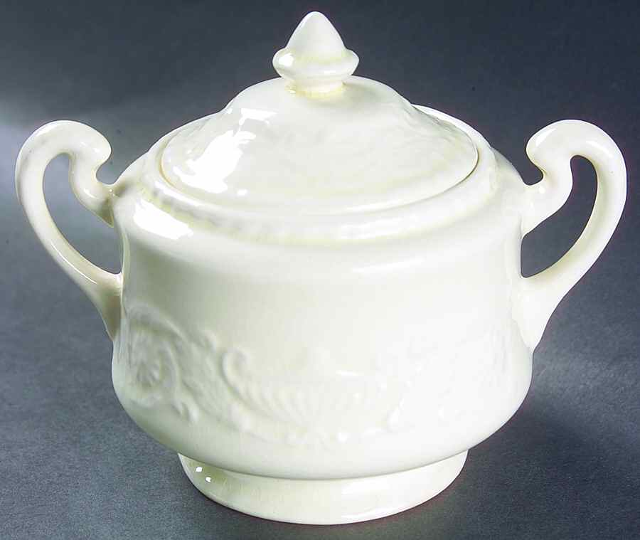 Adam Antique Sugar Bowl & Lid by Steubenville-1