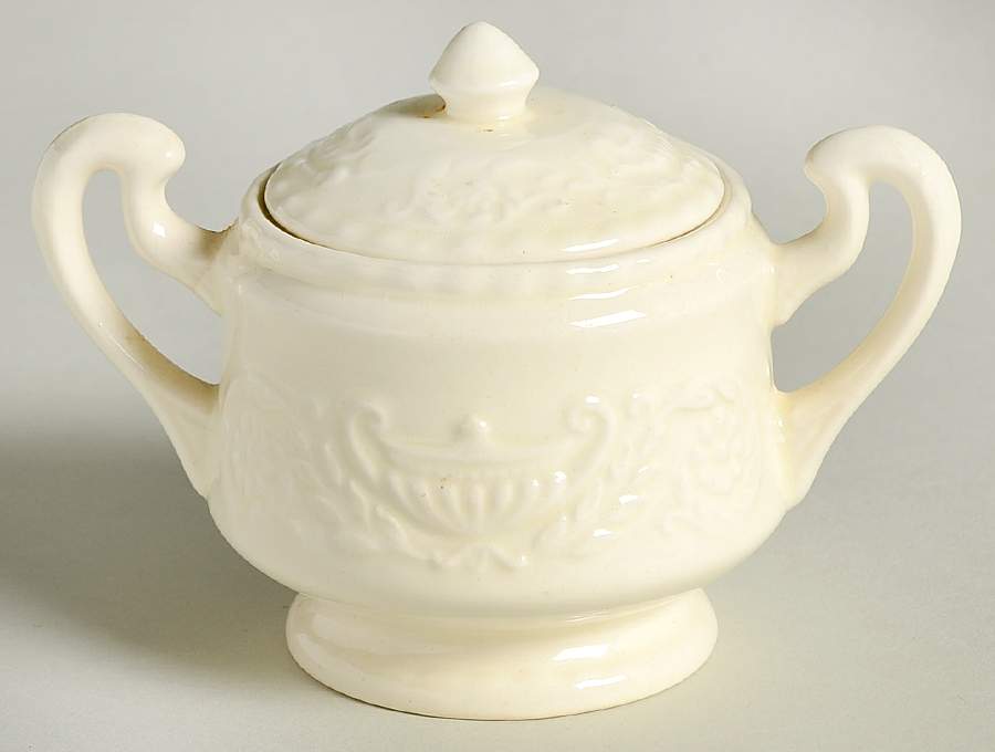 Adam Antique Mini Sugar Bowl & Lid by Steubenville-1
