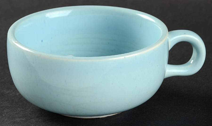 American Modern Glacier Blue Flat Cup by Steubenville-1