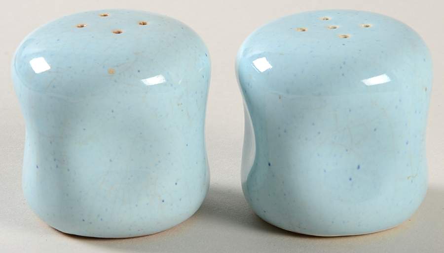 American Modern Glacier Blue Salt & Pepper Set by Steubenville-1