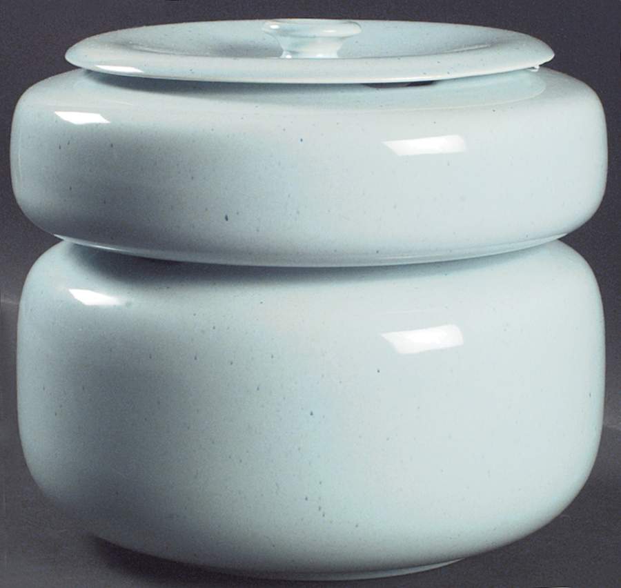 American Modern Glacier Blue (3 Piece) Stack Set (Large & Small Bowl with Lid) by Steubenville-1
