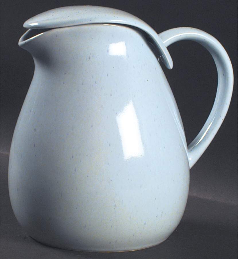 American Modern Glacier Blue Pitcher & Lid by Steubenville-1