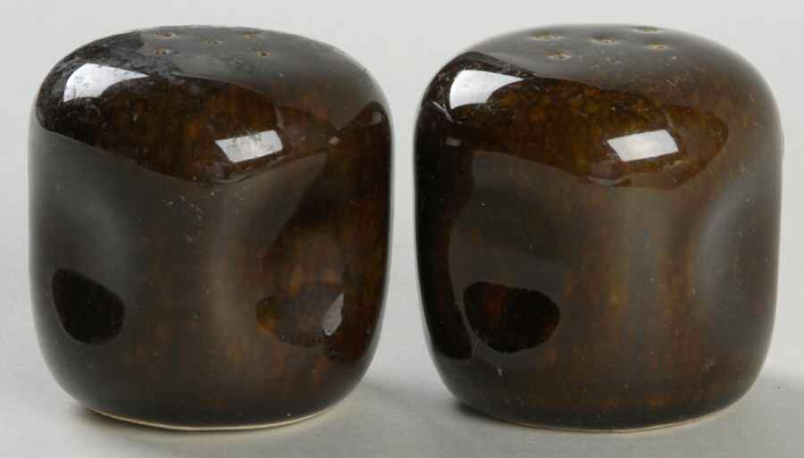 American Modern Black Chutney Salt & Pepper Set by Steubenville-1