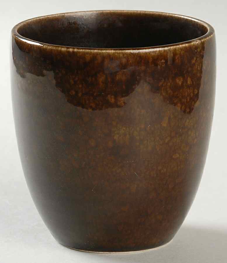 American Modern Black Chutney Tall China Tumbler by Steubenville-1