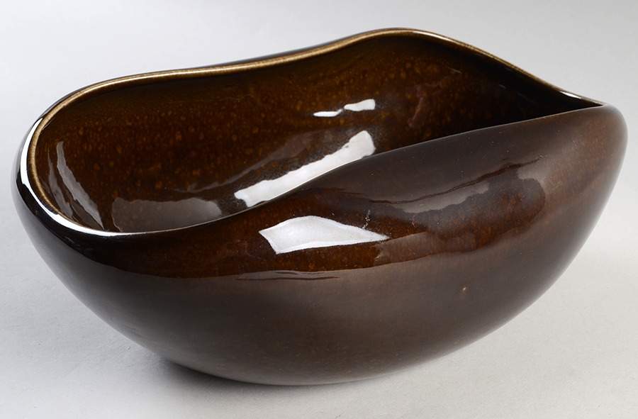 American Modern Black Chutney 11" Large Salad Serving Bowl by Steubenville-1