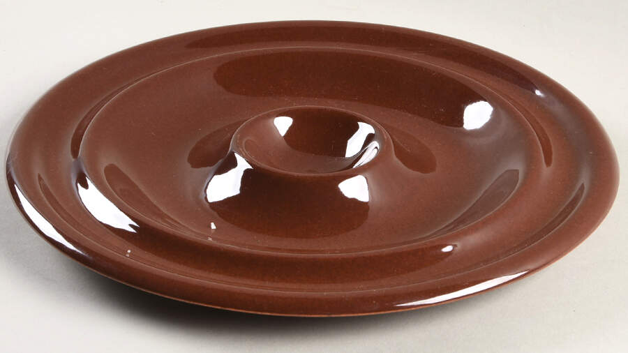 American Modern Brown Rosette Relish by Steubenville-1