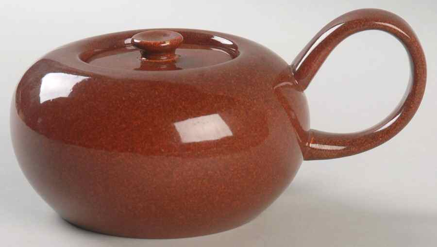 American Modern Brown Sugar Bowl & Lid by Steubenville-1